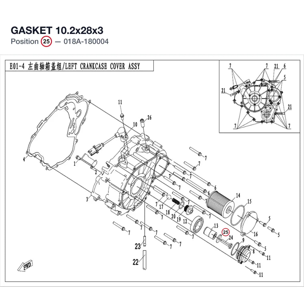 GASKET 10.2x28x3 product image