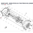 BASE PLATE - WHEN STOCK IS 0 THIS ITEM IS NO LONGER AVAILABLE product image
