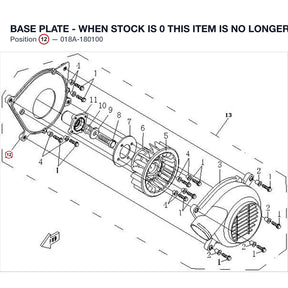BASE PLATE - WHEN STOCK IS 0 THIS ITEM IS NO LONGER AVAILABLE product image