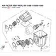 AIR FILTER ASSY REPL BY 018B-110000-1000 product image