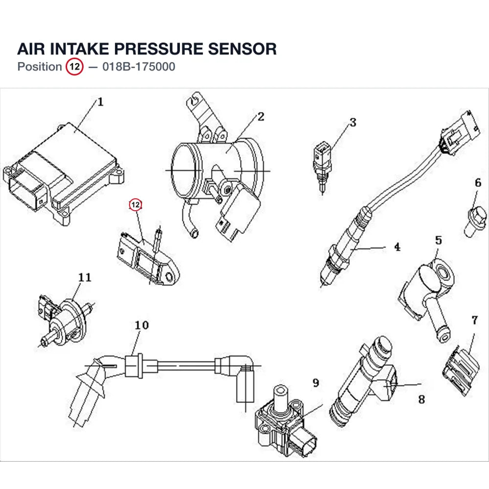 AIR INTAKE PRESSURE SENSOR product image