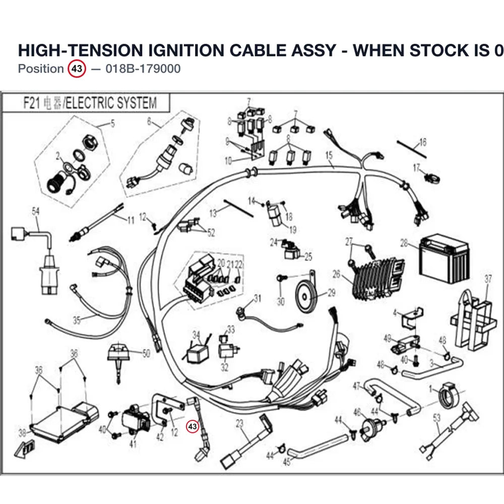 HIGH-TENSION IGNITION CABLE ASSY - NO LONGER AVAILABLE product image