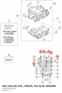 Diagram preview: HEX COLLAR SCR., M6X30, ISA 30 W. WASHER (C00002506030U0)