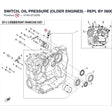 SWITCH, OIL PRESSURE (OLDER ENGINES) - REPL BY 0800-012400 + 0800-012401 product image
