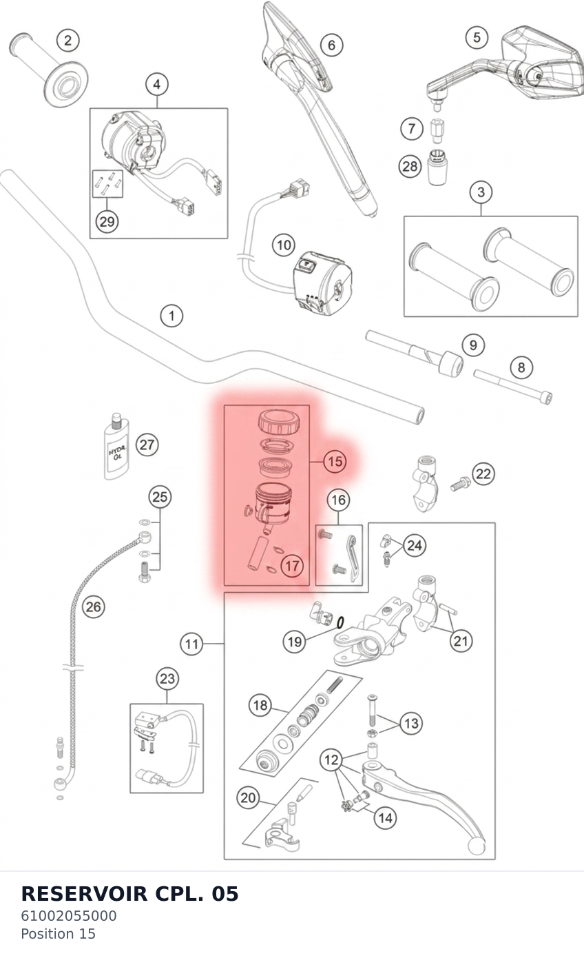 Diagram preview: RESERVOIR CPL.              05 (61002055000)