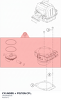 Diagram preview: CYLINDER + PISTON CPL. (79530638100)