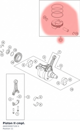 Diagram preview: Piston II cmpl. (A60030007100 II)