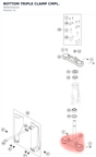Diagram preview: BOTTOM TRIPLE CLAMP CMPL. (46301032122)
