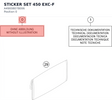 Diagram preview: STICKER SET 450 EXC-F (A49008078006)
