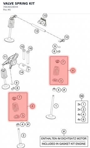 Diagram preview: VALVE SPRING KIT (76636028044)
