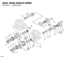 SEAL RING ANGUS 22MM 020470105 diagram position