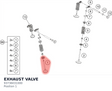 Diagram preview: EXHAUST VALVE (93736031000)