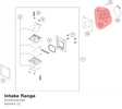 Diagram preview: Intake flange (55430250100)