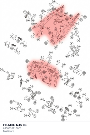 Diagram preview: FRAME 635TB (63503101100C1)
