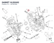 GASKET 16.2X24X2 027291090 diagram position