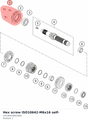 Diagram preview: Hex screw ISO10642-M6x16 self- (C010642060166S)