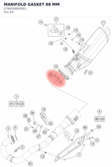 Diagram preview: MANIFOLD GASKET 88 MM (0780008809901)