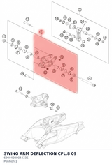 Diagram preview: SWING ARM DEFLECTION CPL.8  09 (6900408004433S)