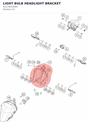 Diagram preview: LIGHT BULB HEADLIGHT BRACKET (93114010000)