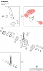 Diagram preview: CIRCLIP (A45030074000)