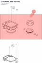Diagram preview: CYLINDER AND PISTON (79230038000)
