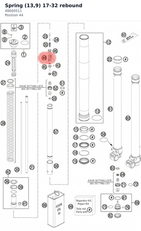 Diagram preview: Spring (13,9) 17-32 rebound (48600511)