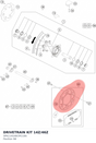 Diagram preview: DRIVETRAIN KIT 14Z/46Z (SPA114G46CM118A)