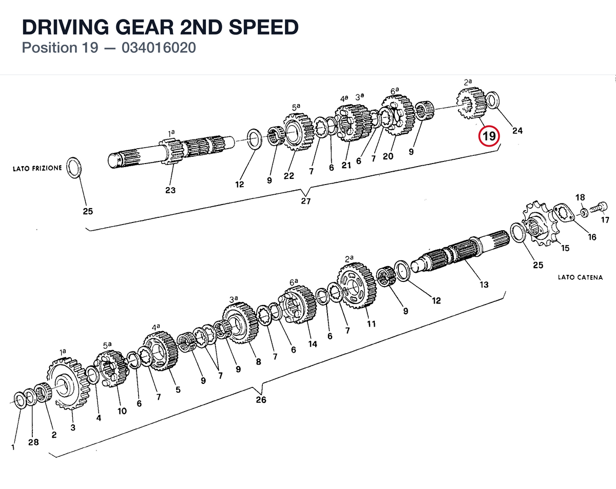 DRIVING GEAR 2ND SPEED