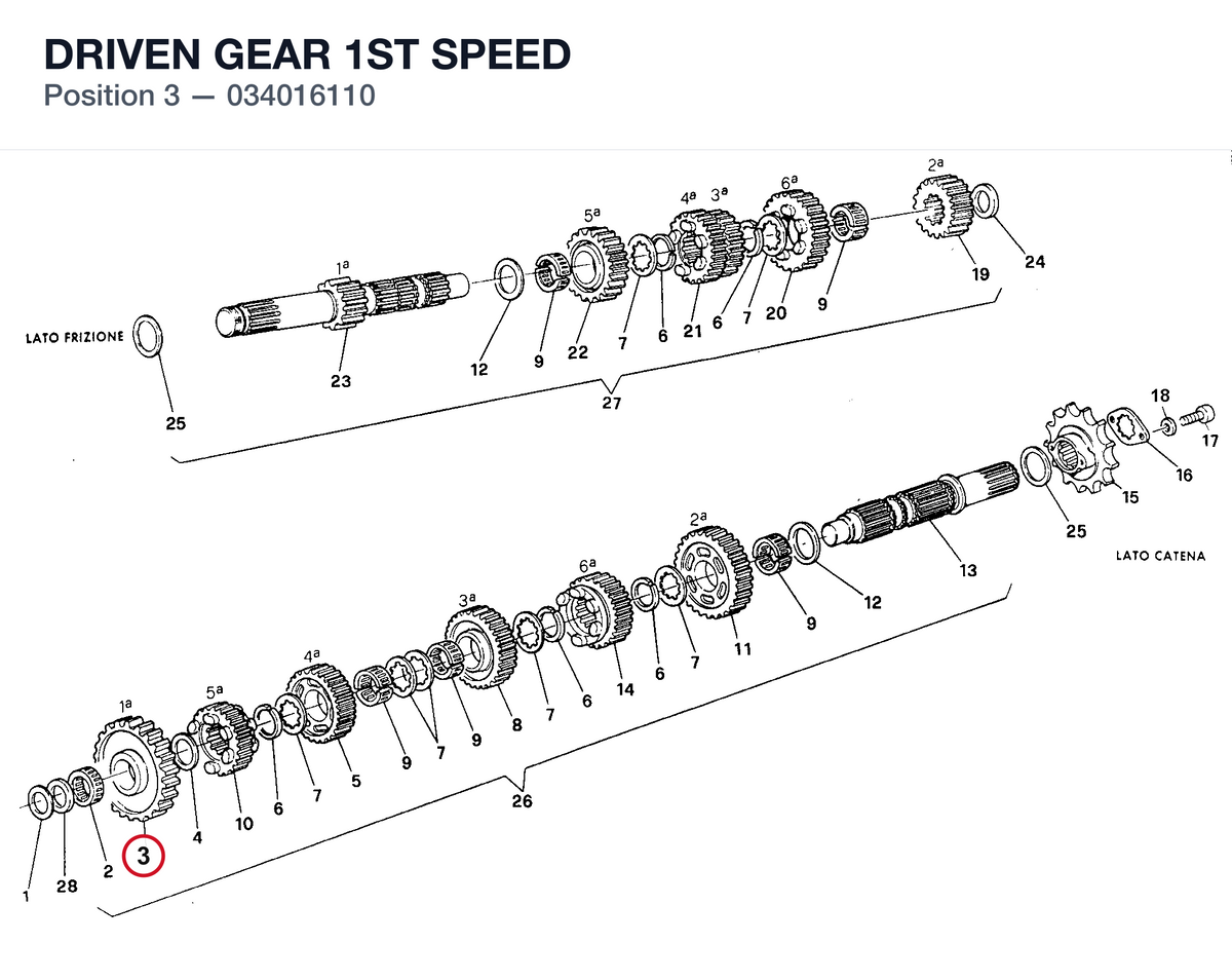 DRIVEN GEAR 1ST SPEED