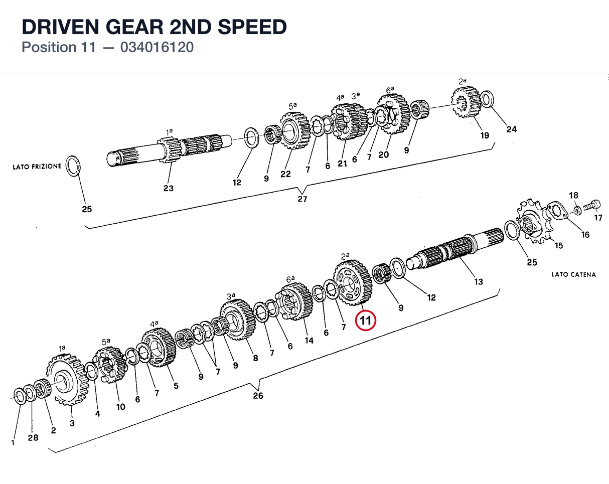DRIVEN GEAR 2ND SPEED