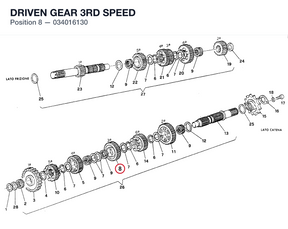 DRIVEN GEAR 3RD SPEED