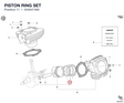 PISTON RING SET 034047490 diagram position