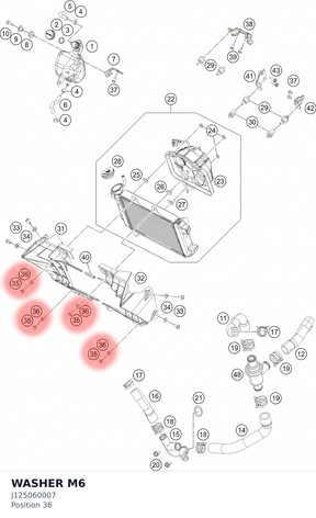 Diagram preview: WASHER M6 (J125060007)