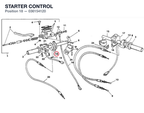 STARTER CONTROL 036154120 diagram position