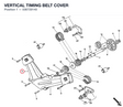 VERTICAL TIMING BELT COVER