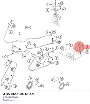 Diagram preview: ABS Module filled (60742031044)