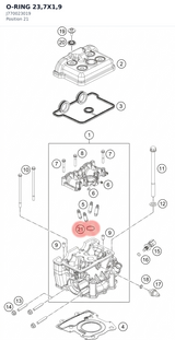 Diagram preview: O-RING 23,7X1,9 (J770023019)