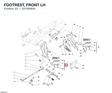 FOOTREST, FRONT LH