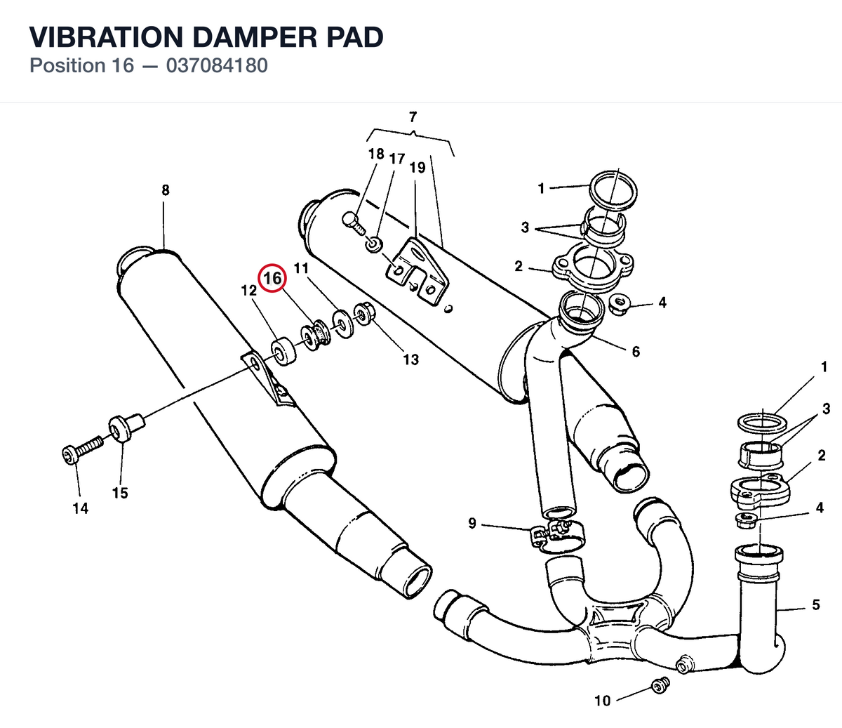 VIBRATION DAMPER PAD