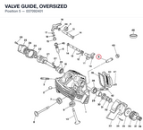 VALVE GUIDE, OVERSIZED