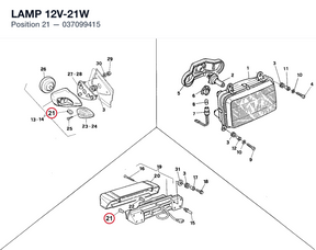 LAMP 12V-21W