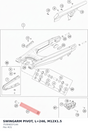 Diagram preview: SWINGARM PIVOT, L=246, M12X1.5 (75304037144)