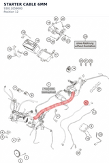 Diagram preview: STARTER CABLE 6MM (93011059000)