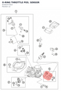 Diagram preview: O-RING THROTTLE POS. SENSOR (61041077010)