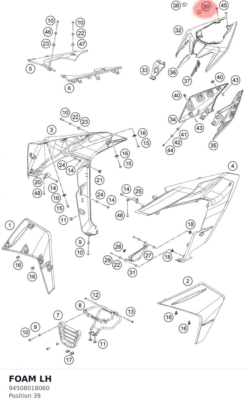 Diagram preview: FOAM LH (94508018060)