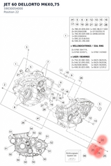Diagram preview: JET 60 DELLORTO M6X0,75 (59030054000)