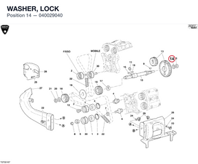 WASHER, LOCK 040029040 diagram position