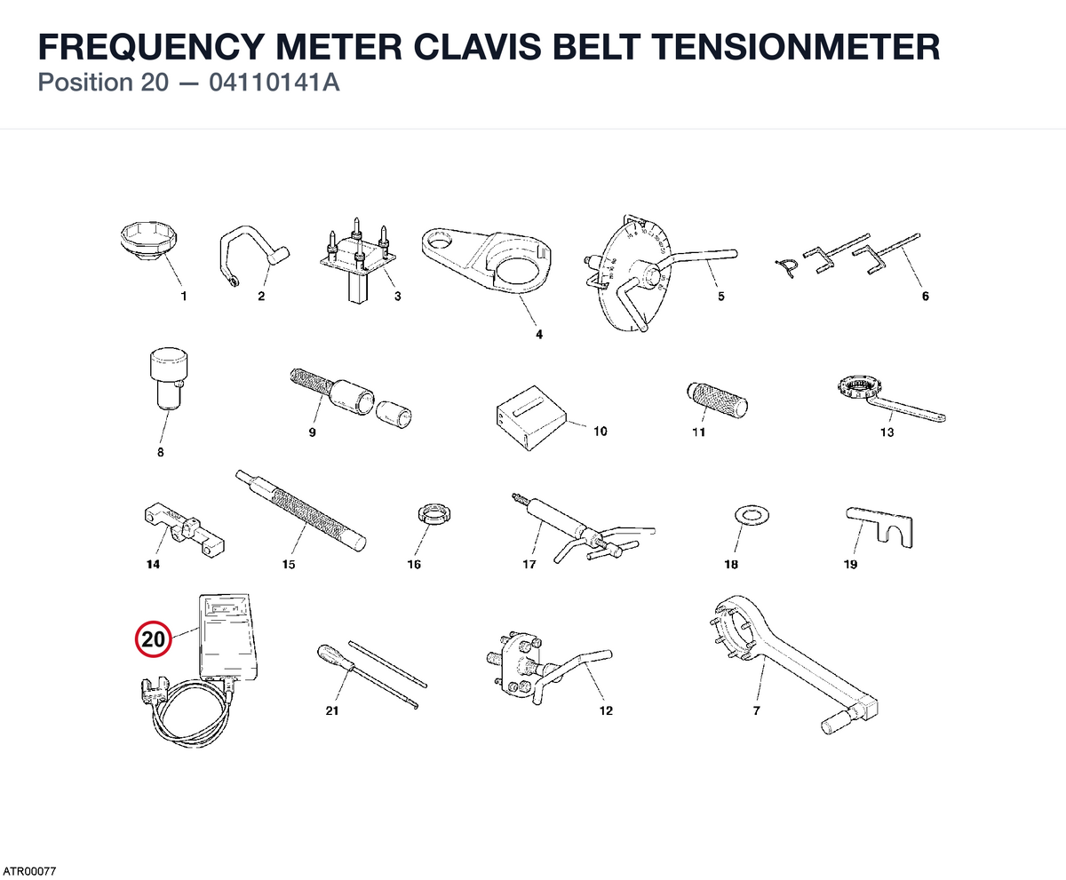 FREQUENCY METER CLAVIS BELT TENSIONMETER