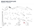 BRAKE PADS STOP PLATE