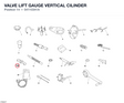 VALVE LIFT GAUGE VERTICAL CILINDER